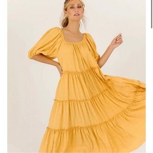 ZOCO Daymaker Dress Mustard Yellow